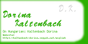 dorina kaltenbach business card